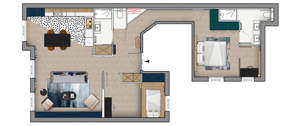 Plan aménagement - Montreuil