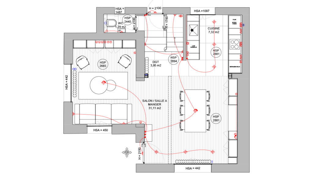 Plan électrique rénovation maison